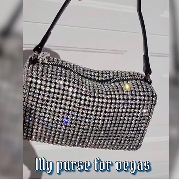 Mini Rhinestone Crossbody Purse - Picture 3 of 3